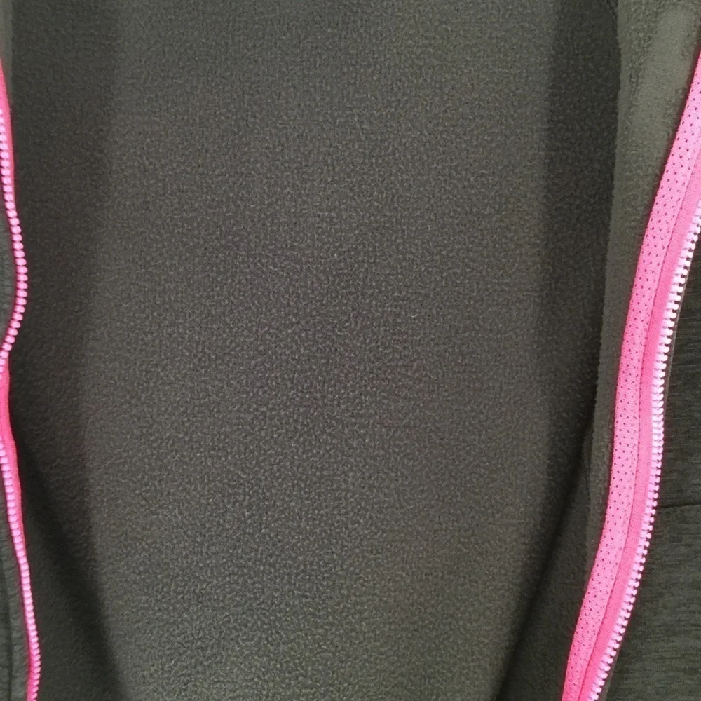 Adidas girls gray, pink &‎ black hoodie/thumb holes